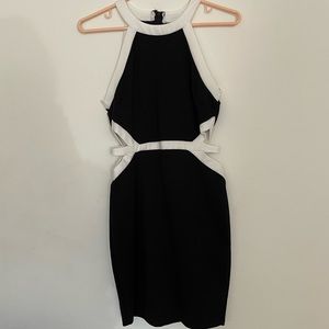 Bodycon, side cut outs dress